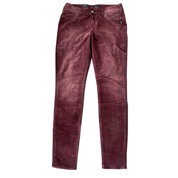 NWT Silver Jeans Mauve/Light Burgundy Suki Corduroy Jegging Size 28 Reg. $78 - Picture 10 of 11